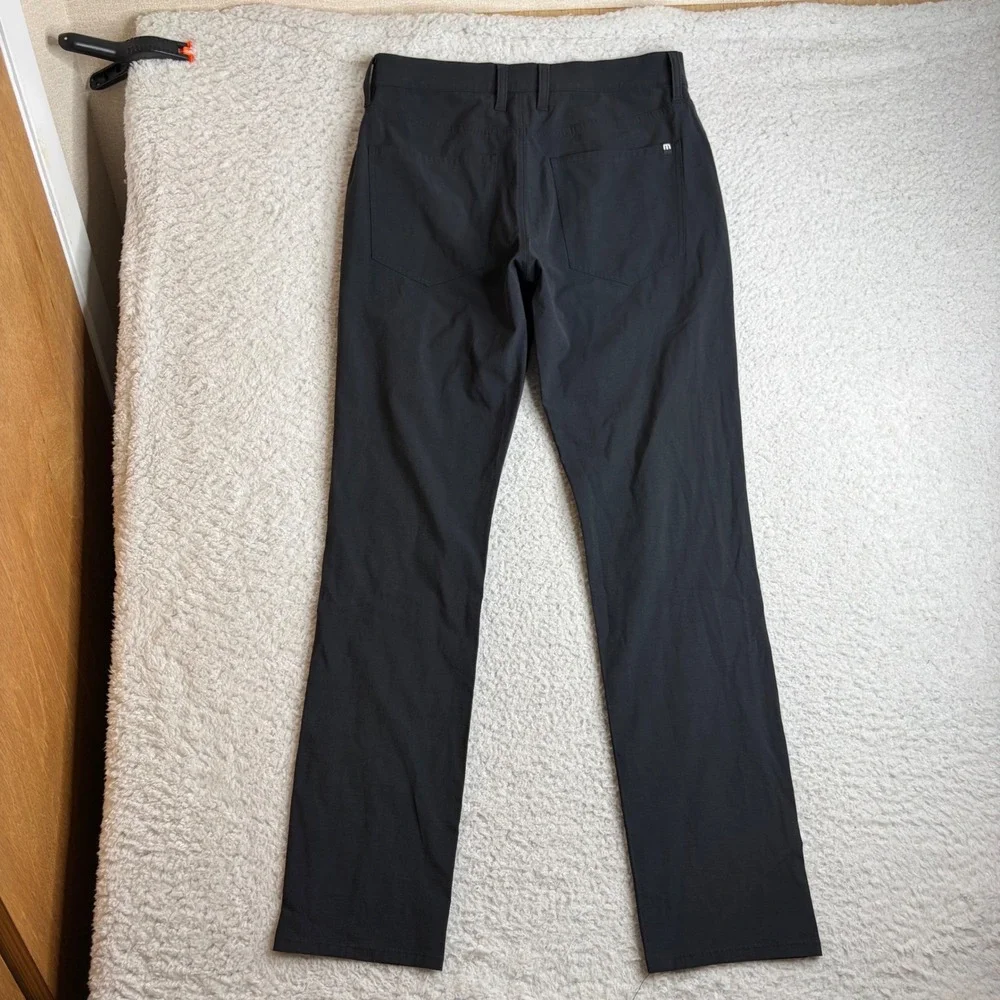 TravisMathew Mens Black Performance Stretch Golf Pants Size 30 Straight Leg